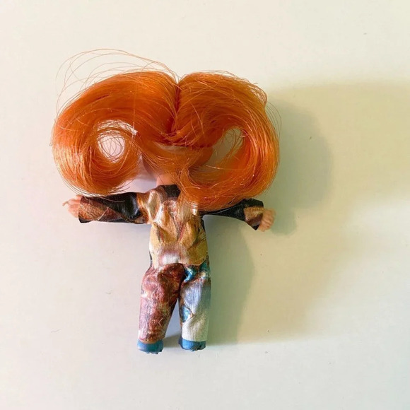Vintage Liddle Kiddle Clone Doll Red Hair 2.5 Inch Tall - Picture 3 of 9